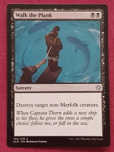 Magic The Gathering IXALAN WALK THE PLANK black card MTG - Imagen 1 de 2