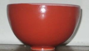red porcelain studio ceramic teabowl vibrant - Picture 1 of 3