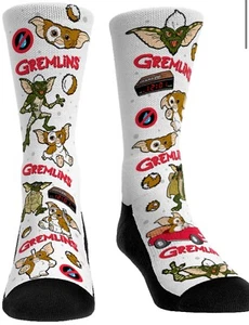 Retired Rockem Rock em Unisex Socks Adult L/XL GREMLINS All Over Characters - Picture 1 of 12
