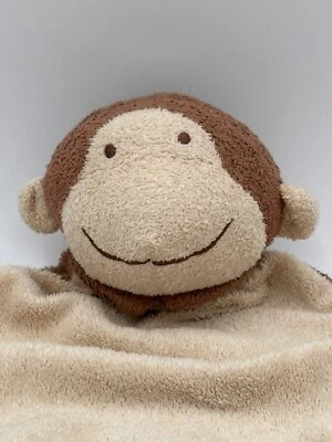 Angel Dear Monkey милое коричневое желтовато-коричневое защитное одеяло сшитые углы соска - Изображение 1 из 4