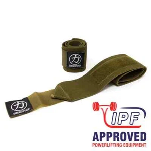 Strength Shop Thor Handgelenkwraps - khakigrün - 30 cm 60 cm 90 cm - IPF zugelassen - Bild 1 von 3