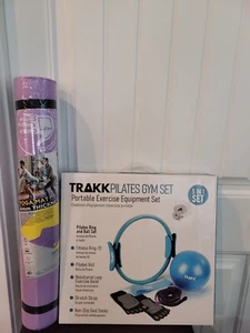 TRAKK Pilates w/ Ring Ball, Socks & Resistance & Stretch Straps &Body Glove Mat - Picture 1 of 7