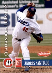 2014 Chattanooga Lookouts Grandstand #23 Andres Santiago Catano Puerto Rico Card