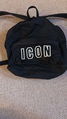 Dsquared2 ICON Backpack - Black One Size - Adult Adjustable - Image 1 of 4