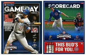 2017 Chicago Cubs Opening Homestand GameDay Program & Scorecard Pirates Bryant - Picture 1 of 7