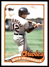 1989 Topps Traded Mike Devereaux Baltimore Orioles #23T