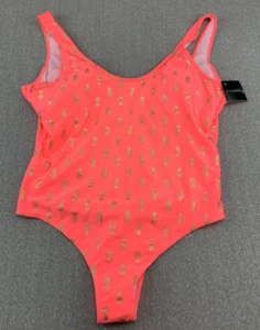 Traje de baño inteligente y sexy dorado piña 1 pieza para mujer talla XXL naranja neón descarado - Imagen 1 de 15