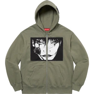 Supreme The Crow Zip Up Hooded Sweatshirt FW21 (FW21SW74) Men Sizes M-L - Picture 1 of 5
