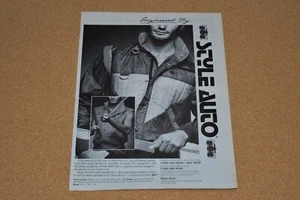 Vintage Style Auto Print Ad Men's Jacket Tarzana California Engineered Fashion - Picture 1 of 1