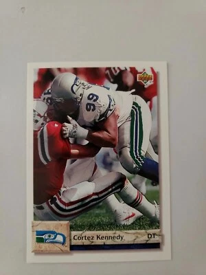 1992 Upper Deck Cortez Kennedy Seattle Seahawks #495 - Image 1 of 2