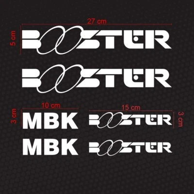 Adesivi Stile Booster - Compatibili Prespaziati per Fianchi Mbk, 6 pz - Immagine 1 di 4
