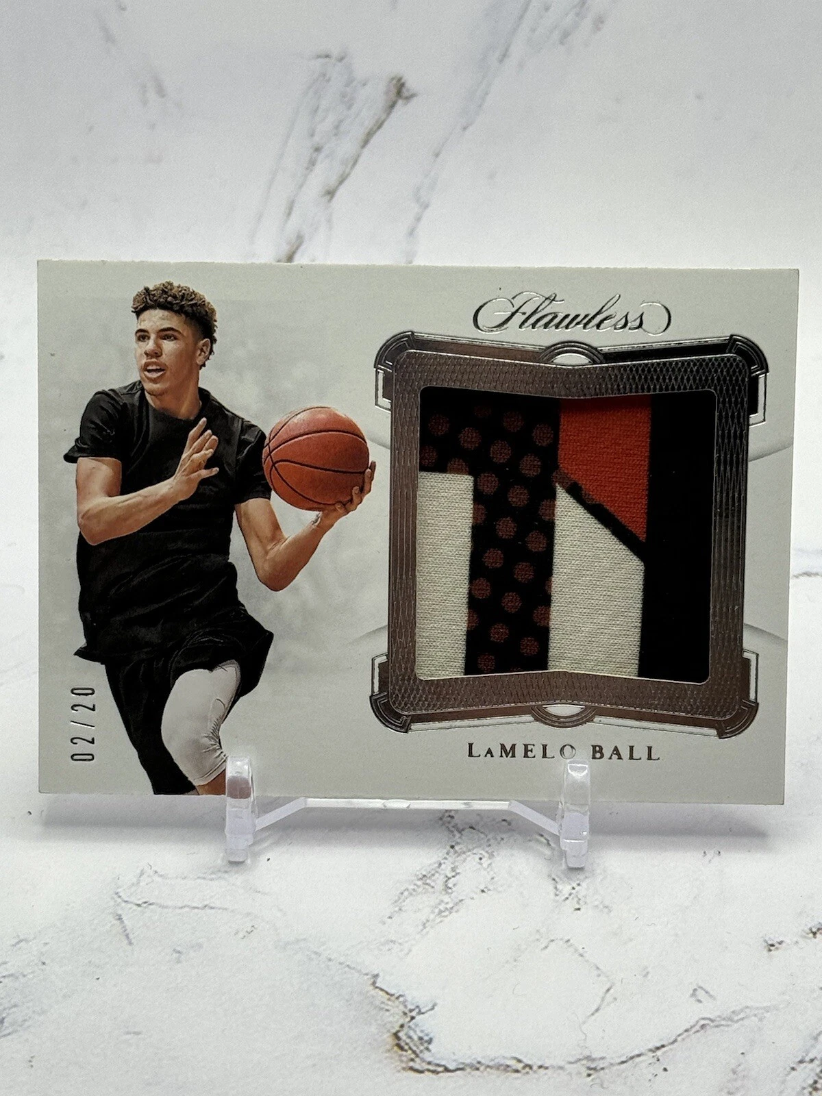 2020-21 Panini Flawless Collegiate Lamelo Ball #3 RC Rookie Patch Silver /20