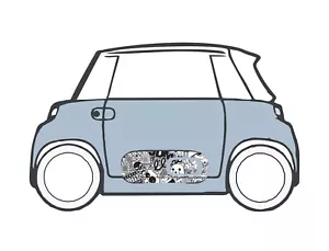 Set Adesivi Citroen AMI sportello fiancata laterale sticker bomb grey AM C 25 - Imagen 1 de 2