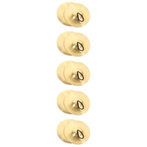 5 Pack Copper Cymbal Teaching Finger Cymbals Percussion Hand Miss - Picture 1 of 12