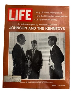 Life Magazine August 7 1970 Johnson & The Kennedys JFK Politics Democrat 1960+ - Picture 1 of 2