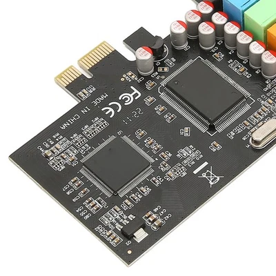 PCIe Sound Card PCI Sound Card 5.1 Internal Sound Card PCI E Adapter 6 Channel - Image 1 of 4