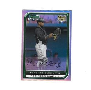Bowman Chrome Refractors #212 Robinzon Diaz 2008 RC Toronto Blue Jays - Imagen 1 de 2
