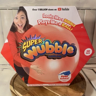 NEW! Super Wubble Bubble Ball Red, Pump Included - Image 1 of 2