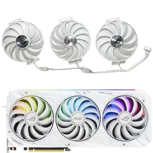 Ventilateur Refroidissement Carte Graphique 95MM pour ASUS RTX3070 3080 3090 ROG STRIX Blanc - Photo 1/20
