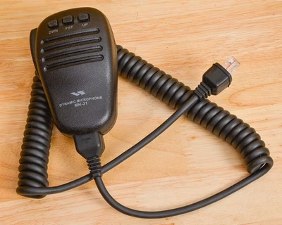 YAESU MH-31A8J HAND MIC FT-817 FT-897D FT-900 FT-450D Modular RJ-45 Connector - Image 1 of 4