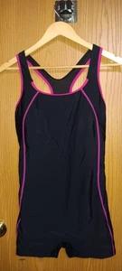 Reggiseno imbottito Wrestling Singlet donna taglia large nero e rosa caldo sollevamento pesi - Foto 1 di 8