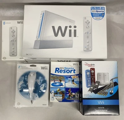 Nintendo Wii Console White W/ Wii Sports + XTRAS - Image 1 of 4