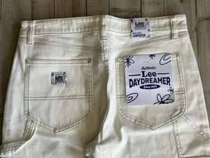 Jeans da lavoro carpentiere Lee x Daydreamer Mid Rise nuovi con etichette autentici donna 29 - Foto 1 di 11