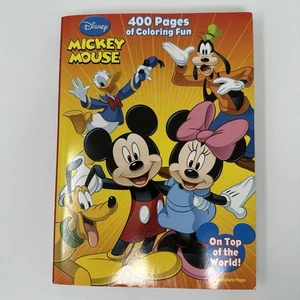 2012 Disney Mickey Mouse On Top Of The World Coloring Book 400 Pages UNUSED - Picture 1 of 20