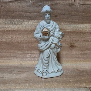 VTG 1997 Home for the Holidays Porcelain Nativity Scene Replacement 7" Wise Man - Picture 1 of 7