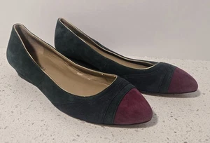 Talbots Women's Marisa2 Scotch Fir Multi Colored Suede Flat Shoe Sz 7 M $119 - Picture 1 of 7