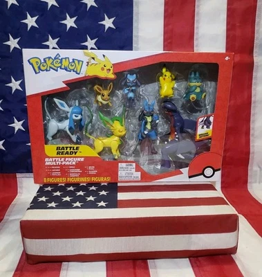 Boneco de batalha Pokemon pacote múltiplo 8 peças Pikachu colecionável conjunto de presente boneco - Imagem 1 de 4