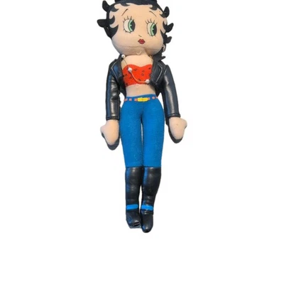 Vintage 1999 Good Stuff Betty Boop Biker Betty 14 Plush Doll Collectibles  - Image 1 of 2