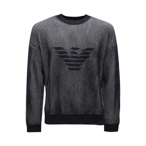 M6732 MAGLIONE UOMO EMPORIO ARMANI MAN WOOL BLEND SWEATER NAVY - Imagen 1 de 4