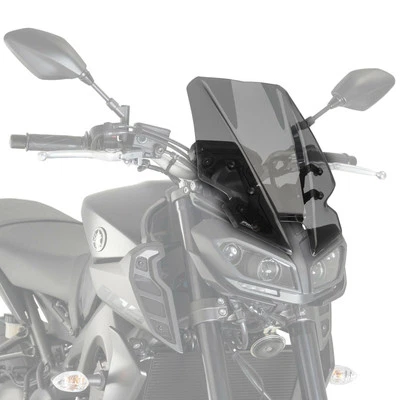 Écran Touring Puig Pare-Brise Fumé Sombre Yamaha MT-09 & SP 2018 - 2020 - Photo 1/4