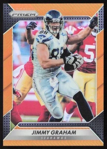 2016 Panini Prizm Orange #/299 Jimmy Graham #45 Seattle Seahawks - Picture 1 of 2