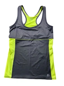 RBX Tank Top integrierter BH sportliches Tank Größe M neongrün und grau - Bild 1 von 6