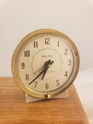 Vintage Westclox Baby Ben Wind-Up Alarm Clock USA Works Great 61-Y White - Image 1 of 4