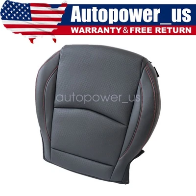 Cubierta de asiento de cuero perforado inferior del conductor negra 2014 2015 2016 para Mazda 3 GS Foto 1 de 4