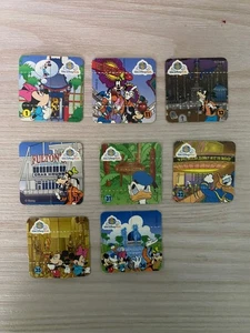 De colección Raro 8 Paseo Disney Pogs CONSTRUCCIÓN CUADRADA Tazos Jacks - Imagen 1 de 8