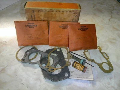 Paquete de piezas de reparación de carburador Carter 1940 Nash Lafayette NOS 1082 con WDO-458S Foto 1 de 4