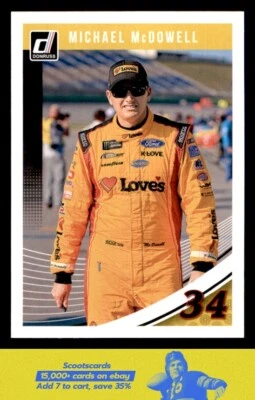 2019 Donruss Michael McDowell #45 Front Row Motorsports/Love's - Image 1 of 2