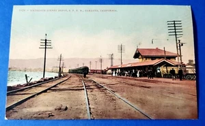 Postcard Sixteenth Street Depot S.P.R.R. Oakland 1900s California Mitchell #1624 - Picture 1 of 2