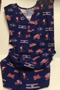 University Of Mississippi Scrub Top no tag New size Large - Picture 1 of 2
