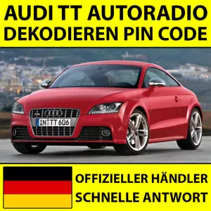 ✅AUDI TT RADIO DEKODIEREN PIN CODE NAVIGATION RNS-E CHORUS CONCERT SYMPHONY✅ - Bild 1 von 4