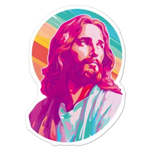 Jesus Christ, Vinyl Decal Sticker, Indoor Outdoor, 3 Sizes, #9841 - Picture 1 of 1