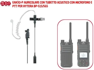 EAN30-P AURICOLARE CON TUBETTO ACUSTICO CON MICROFONO E PTT X HYTERA BP-515/565 - Zdjęcie 1 z 2