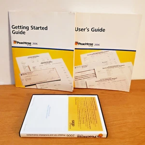 Sage Peachtree Accounting 2006 Accounting Replacement CD + Manuals, NO SERIAL - Picture 1 of 8