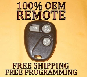OEM GM GMC CHEVROLET CHEVY KEYLESS REMOTE FOB TRANSMITTER 16245100-29 ABO1502T - Picture 1 of 2