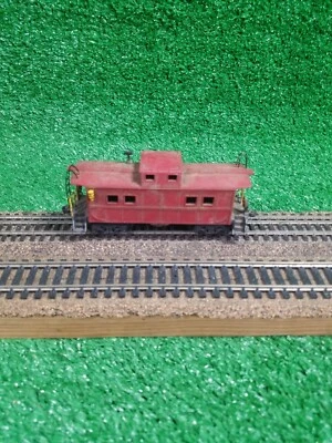 Upgraded Weathered Varney HO Unmarked Center Cupola Caboose  - Image 1 of 4