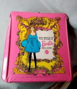 Valigetta porta bambola Barbie rosa 1968 Mattel - Foto 1 di 14